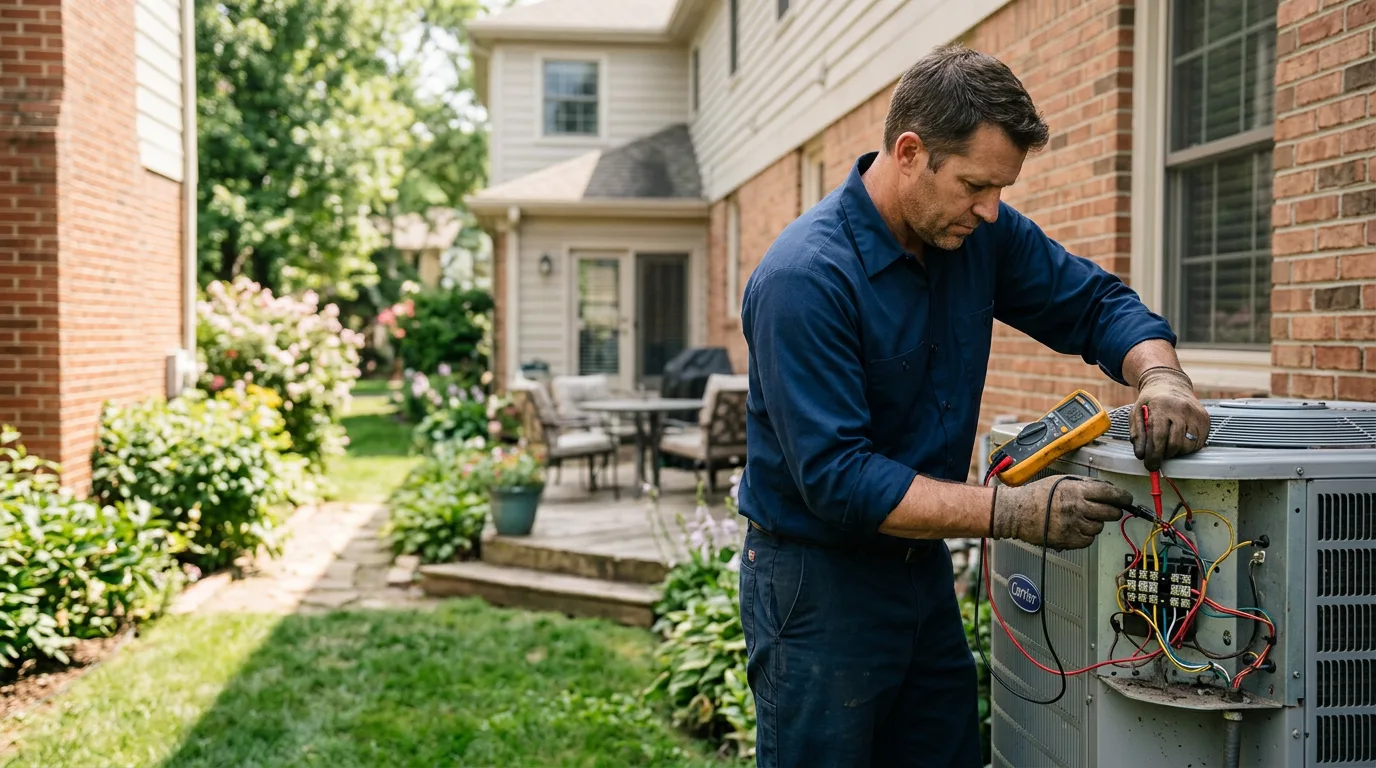 HVAC technician working near Carrsville, VA